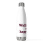 Wallingford is My Happy Place 20 oz Insulated Bottle