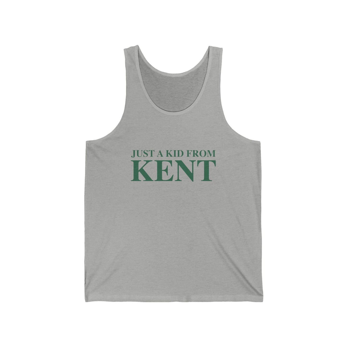 Just a kid from Kent Unisex Jersey Tank Top