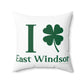 I Clover East Windsor Spun Polyester Square Pillow