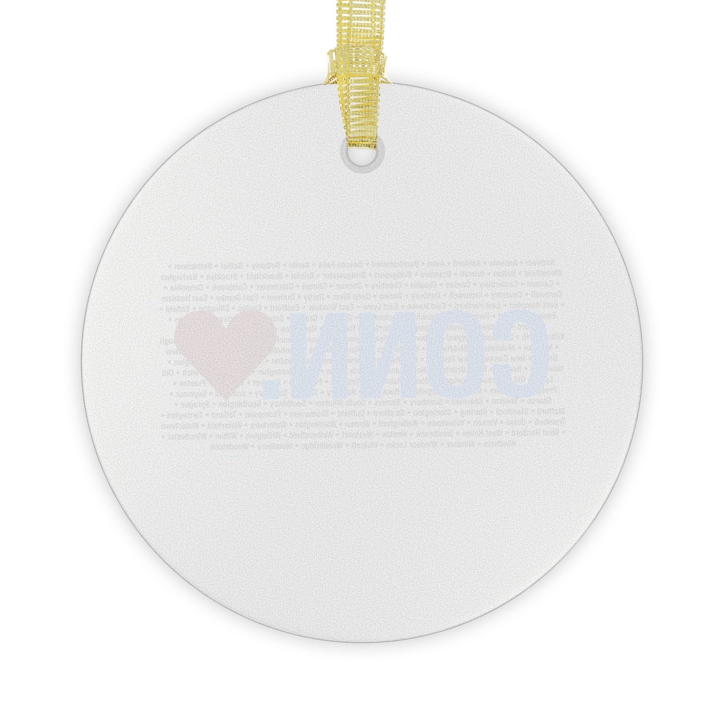 Connecticut Love Glass Ornaments