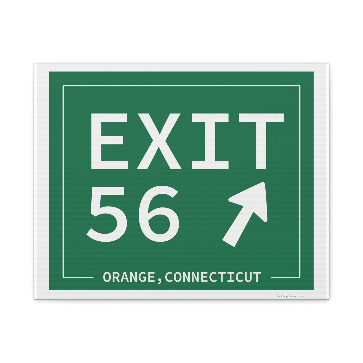 Vintage Exit 56 WCP Sign Matte Canvas, Stretched, 1.25"