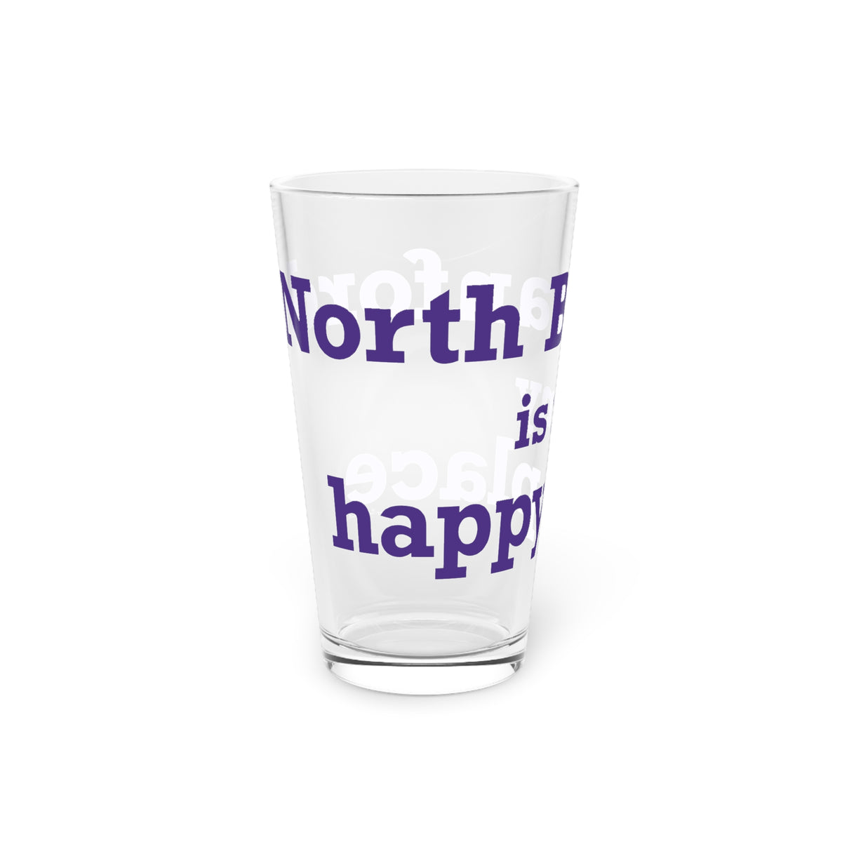 North Branford is My Happy Place Pint Glass, 16oz