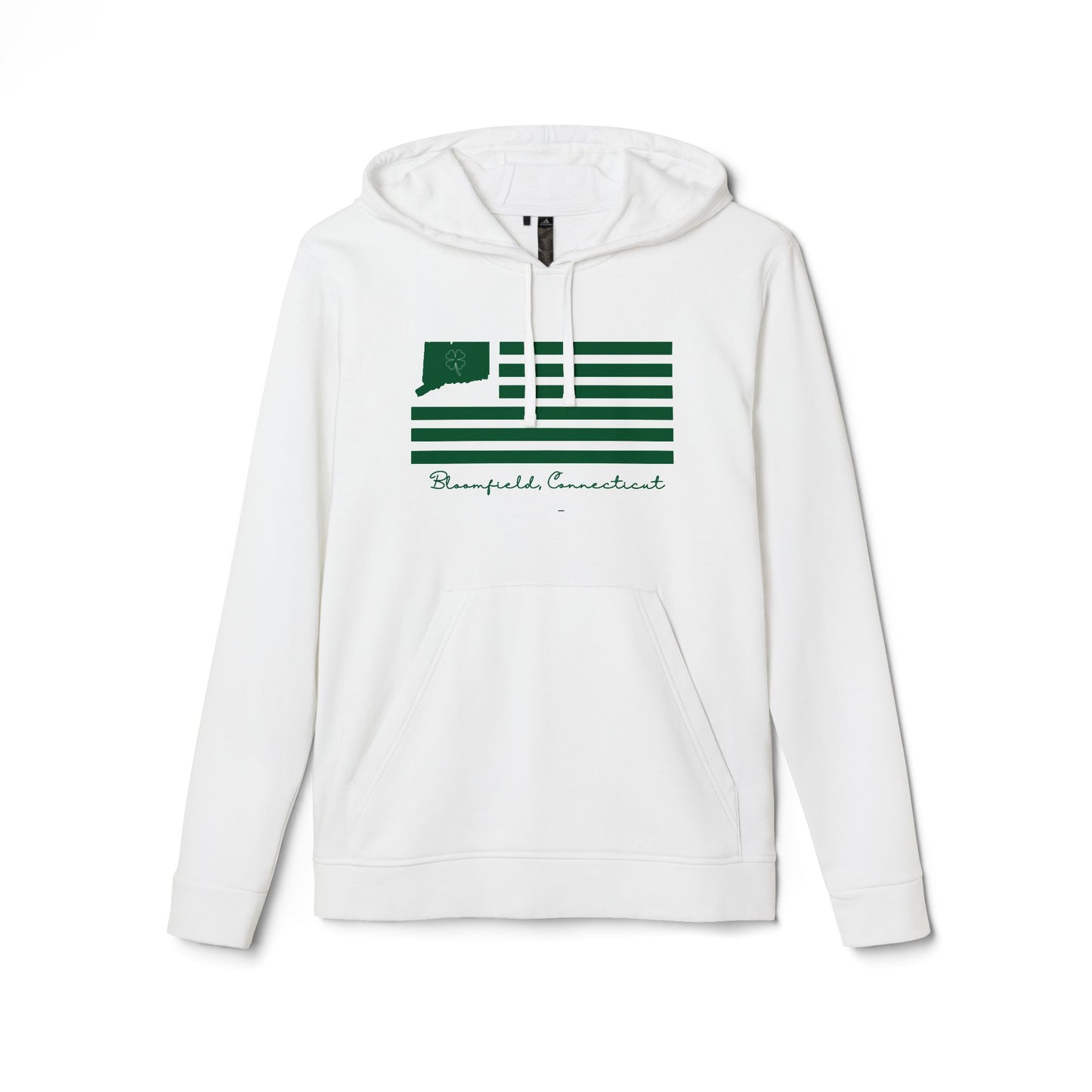 Bloomfield Connecticut St Patrick’s Day Flag adidas Unisex Fleece Hoodie