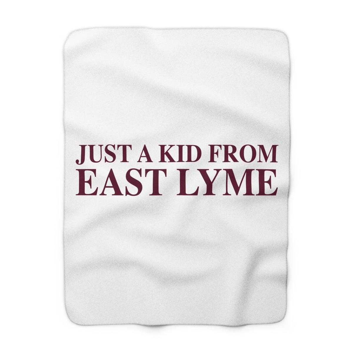 Just a kid from East Lyme Sherpa Fleece Blanket