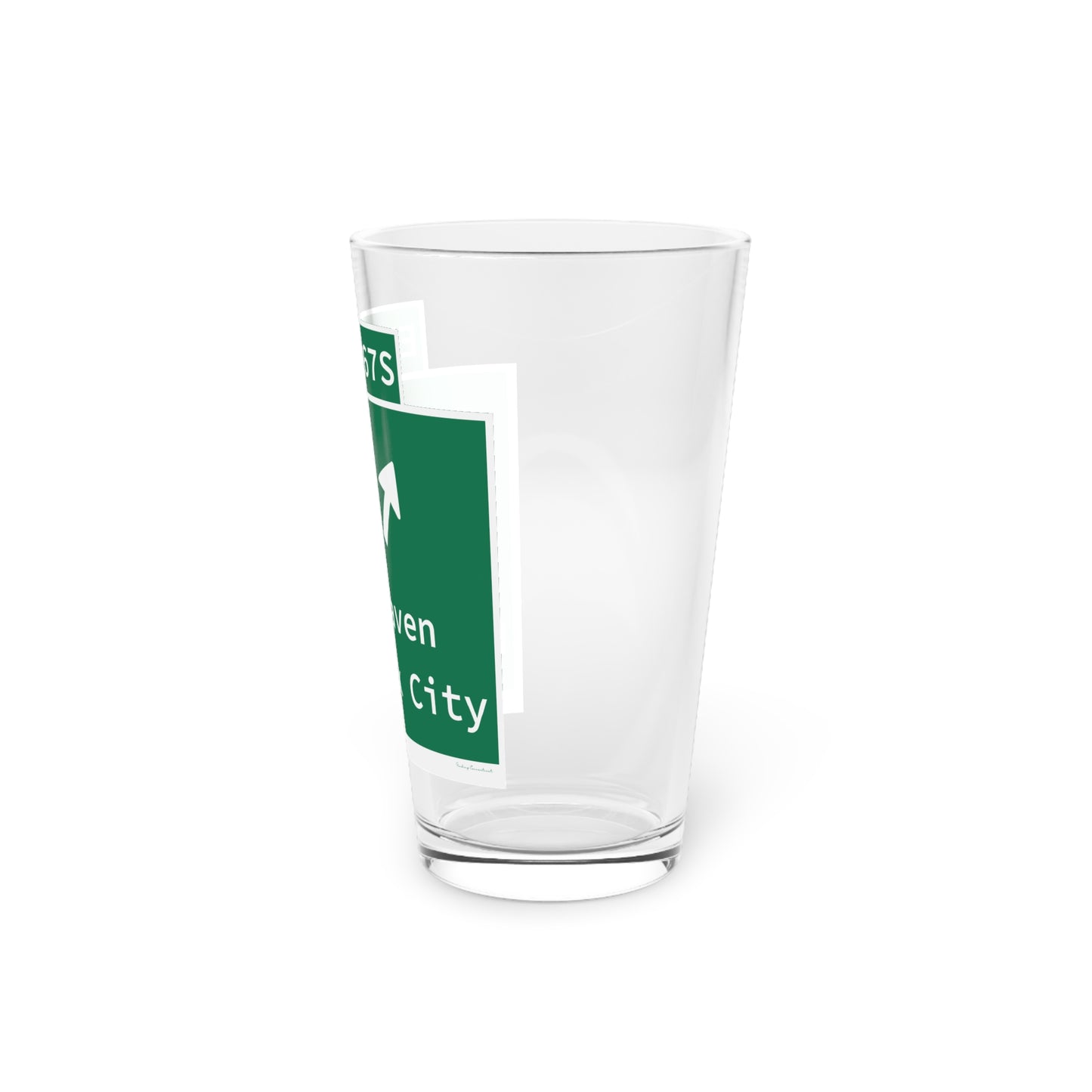 Vintage WCP Exit 67S Sign Pint Glass, 16oz