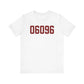 06096 Windsor Locks Connecticut Zip Code Unisex Jersey Short Sleeve T-Shirt