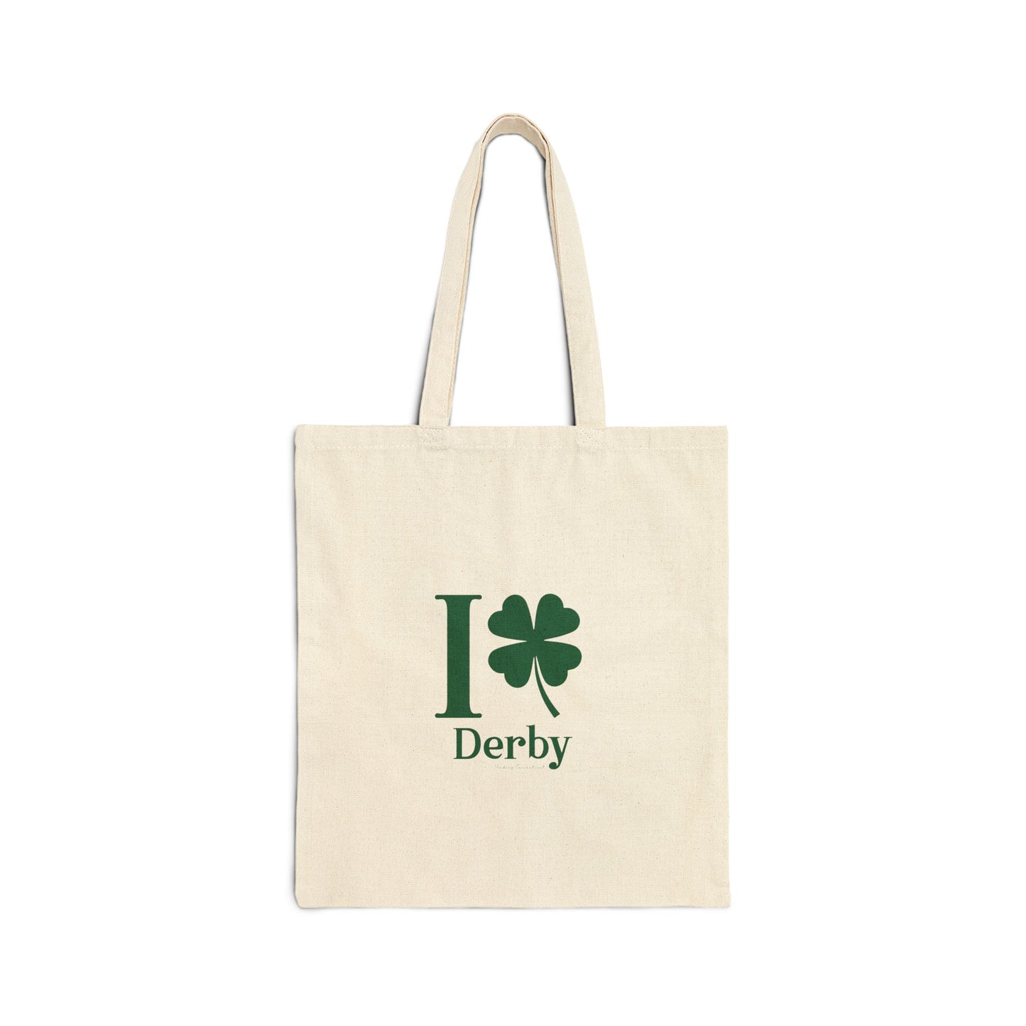 I Clover Derby Cotton Canvas Tote Bag