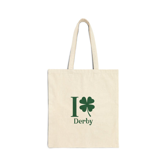 I Clover Derby Cotton Canvas Tote Bag