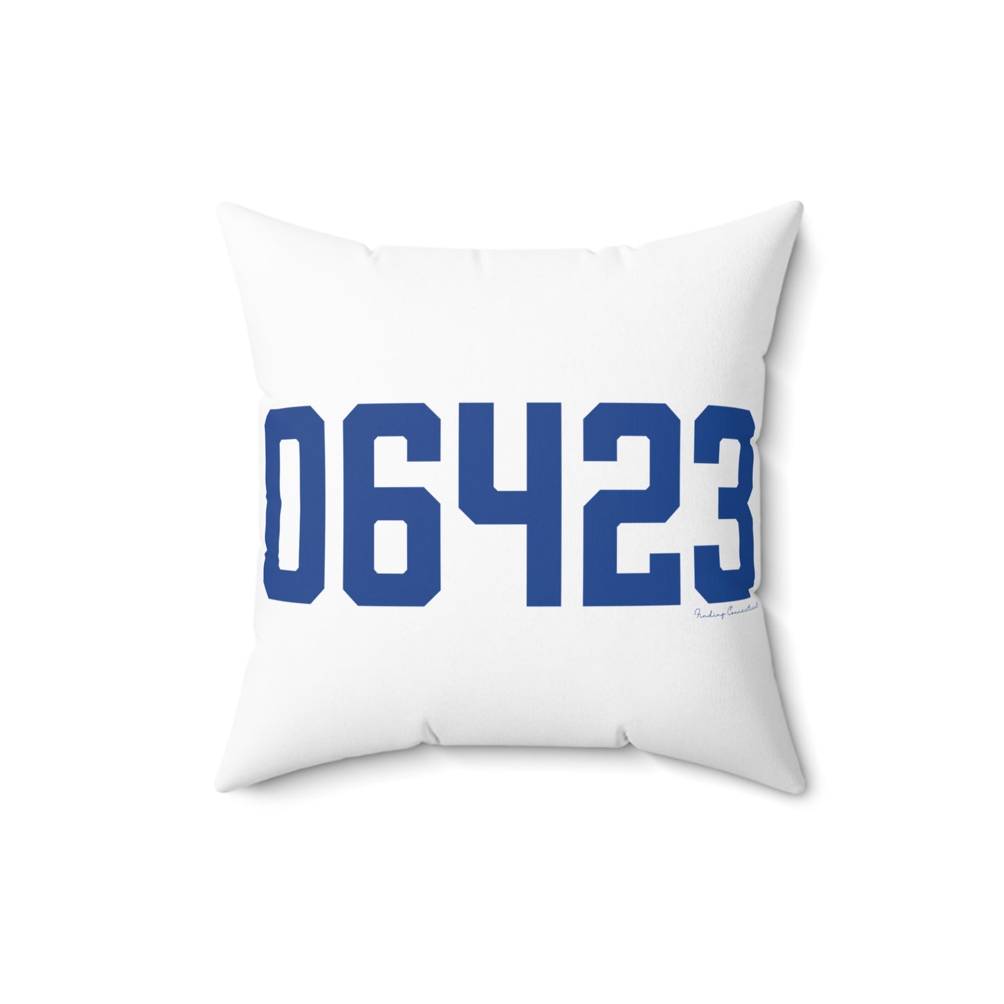 06423 East Haddam Connecticut Zip Code Spun Polyester Square Pillow