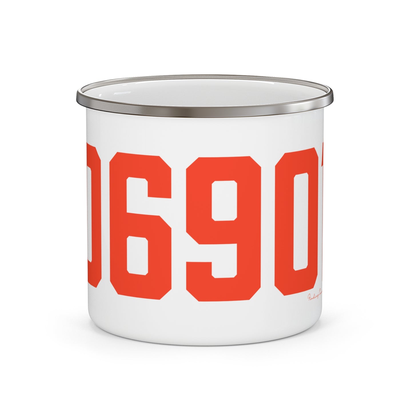 06901 Stamford Connecticut Zip Code Enamel Camping Mug