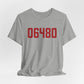 06480 Portland Connecticut Zip Code Unisex Jersey Short Sleeve T-Shirt