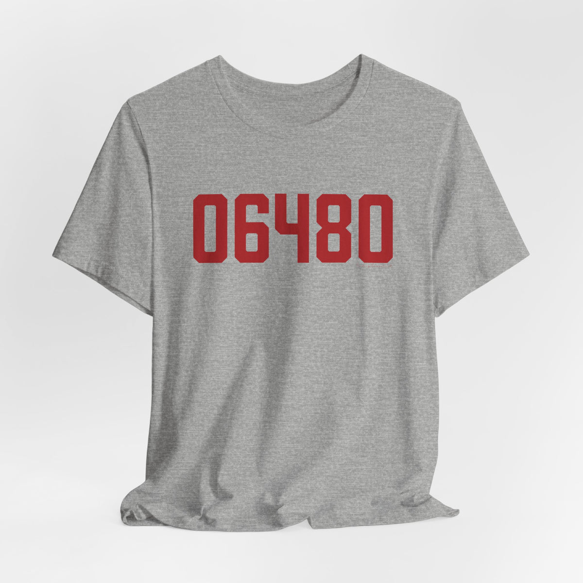 06480 Portland Connecticut Zip Code Unisex Jersey Short Sleeve T-Shirt