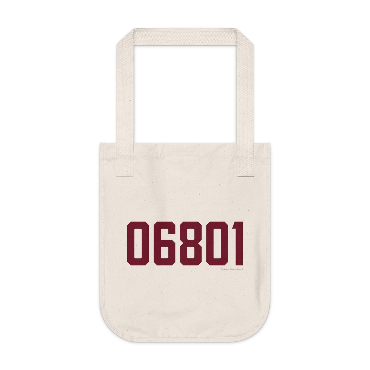 06801 Bethel Connecticut Zip Code Organic Canvas Tote Bag