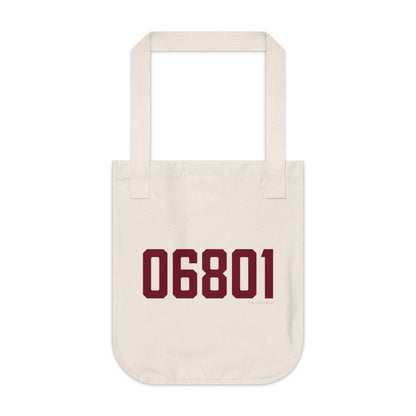 06801 Bethel Connecticut Zip Code Organic Canvas Tote Bag