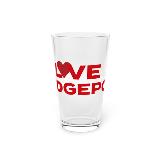 Love Bridgeport Pint Glass, 16oz