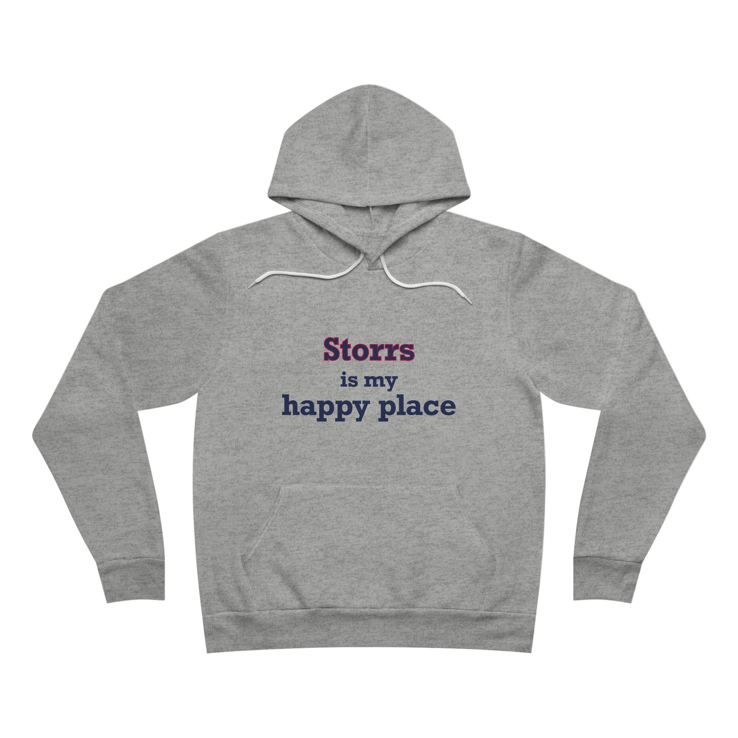 Storrs Is My Happy Place Unisex Sponge Fleece Pullover Hoodie