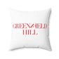 41 Tilt Greenfield Hill Spun Polyester Square Pillow