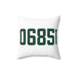 06851 Norwalk Connecticut Zip Code Spun Polyester Square Pillow