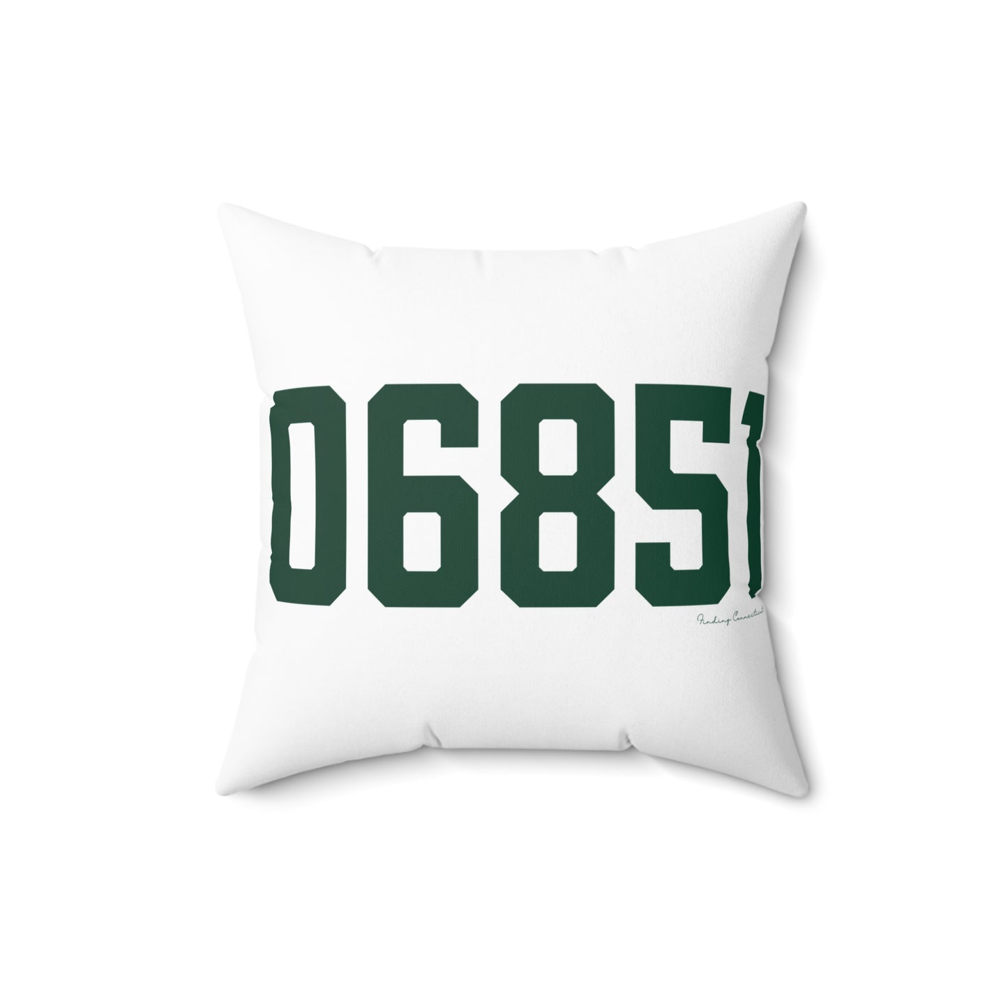 06851 Norwalk Connecticut Zip Code Spun Polyester Square Pillow
