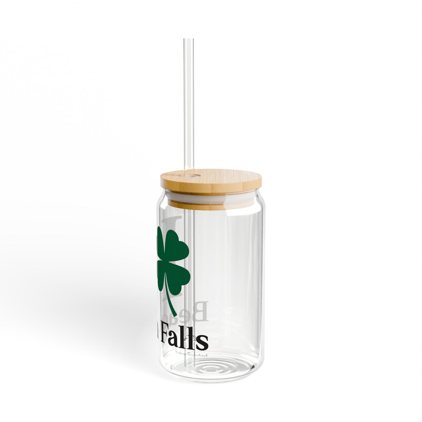 I Clover Beacon Falls Sipper Glass, 16oz