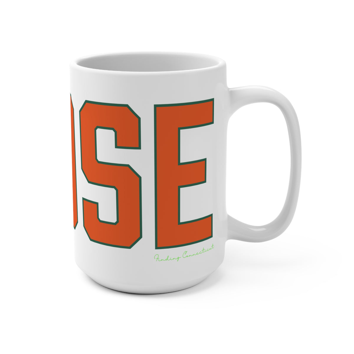Goose Zip Code Orange & Green Mug 15oz