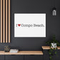 I Heart Compo Beach. Matte Canvas, Stretched, 1.25"