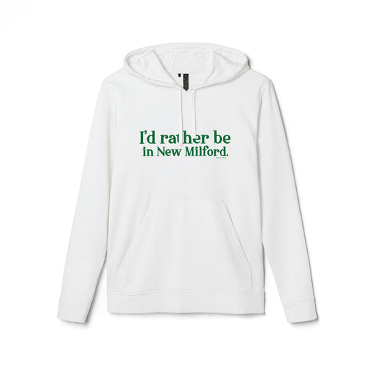 I'd rather be in New Milford. adidas Unisex Fleece Hoodie