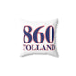 860 Tolland Red, White & Blue Spun Polyester Square Pillow