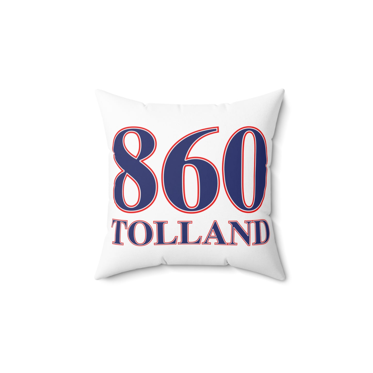 860 Tolland Red, White & Blue Spun Polyester Square Pillow