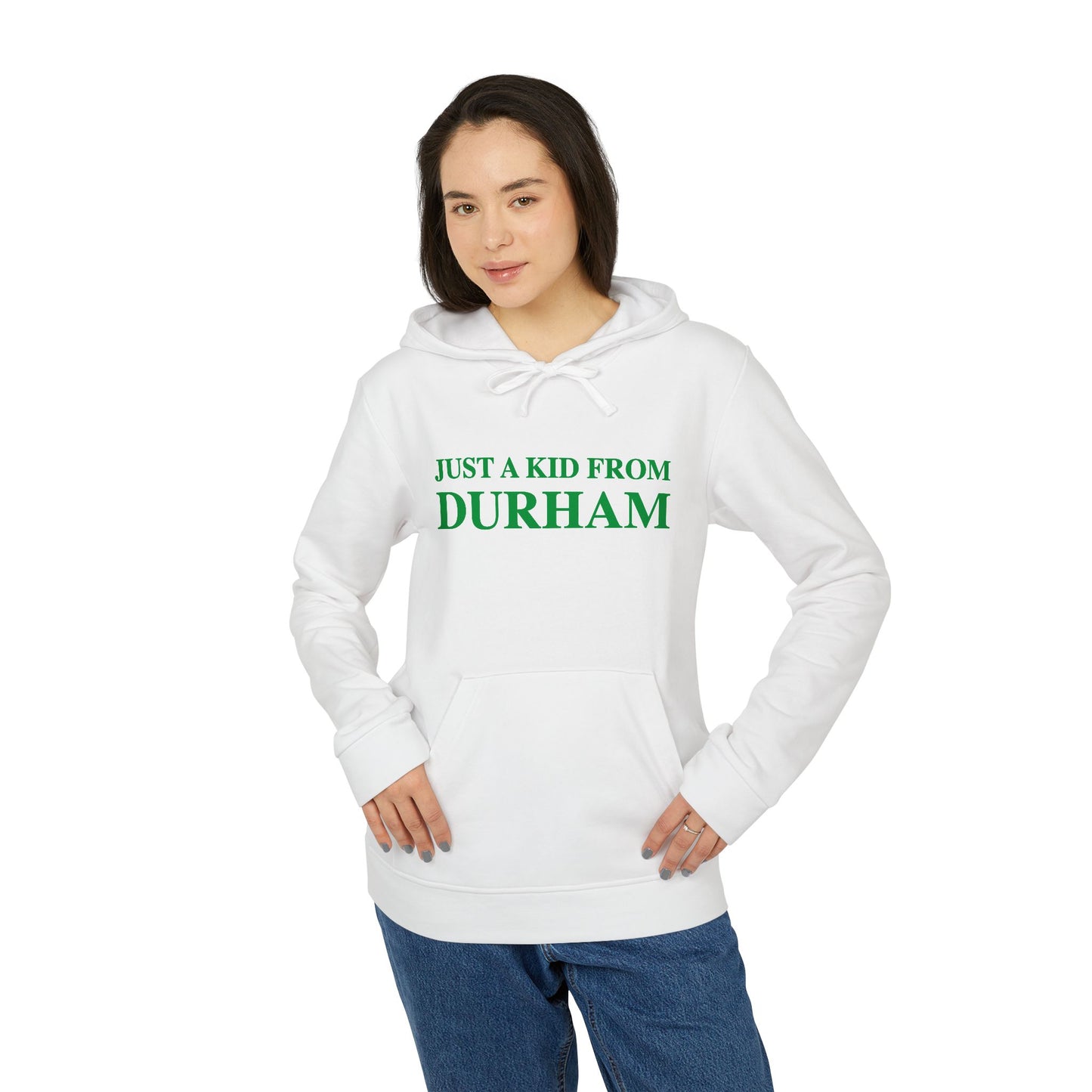 Just a kid from Durham adidas® Unisex Fleece Hoodie