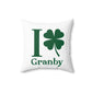 I Clover Granby Spun Polyester Square Pillow