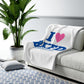 I Heart BKFD Sherpa Fleece Blanket
