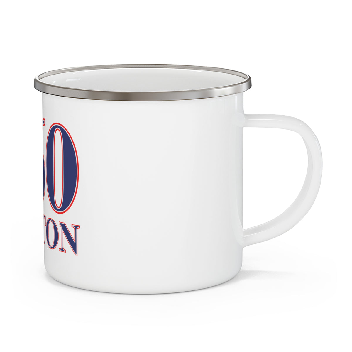 860 Groton Red, White & Blue Enamel Camping Mug