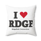 I Heart RDGF Spun Polyester Square Pillow
