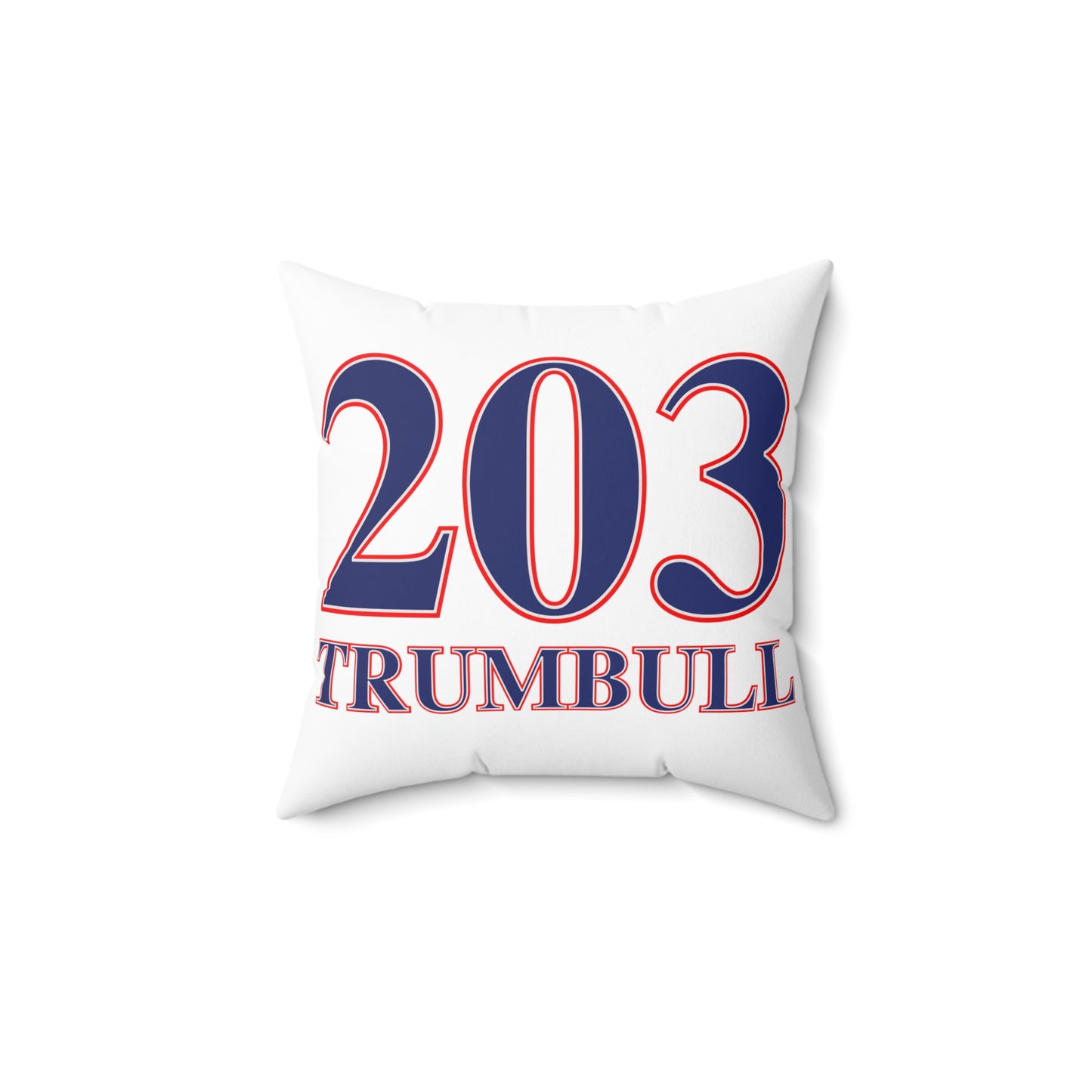 203 Trumbull Red White & Blue Spun Polyester Square Pillow