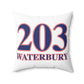 203 Waterbury Red White & Blue Spun Polyester Square Pillow