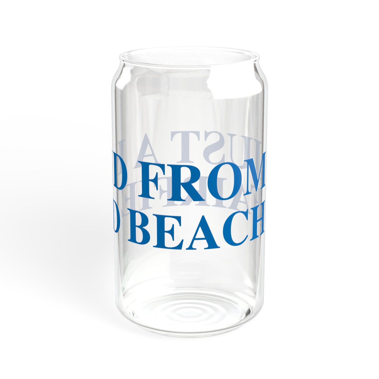 Just a kid from Fairfield Beach Sipper Glass, 16oz