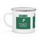 Vintage WCP Exit 62 Sign Enamel Camping Mug