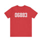 06883 Weston CT Zip Code Unisex Jersey Short Sleeve T-Shirt