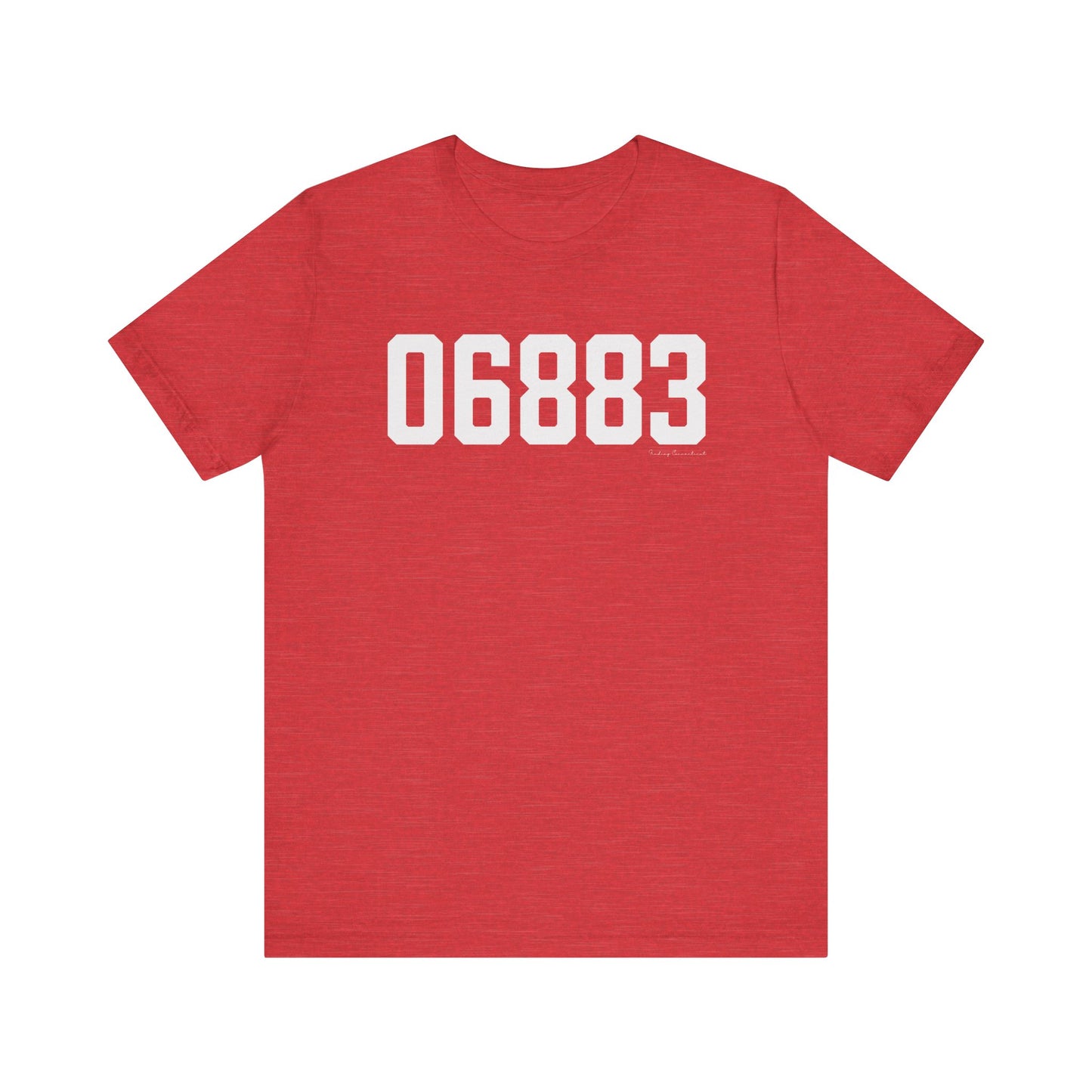 06883 Weston CT Zip Code Unisex Jersey Short Sleeve T-Shirt