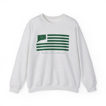 Groton Connecticut St Patrick’s Day Flag Unisex Heavy Blend™ Crewneck Sweatshirt