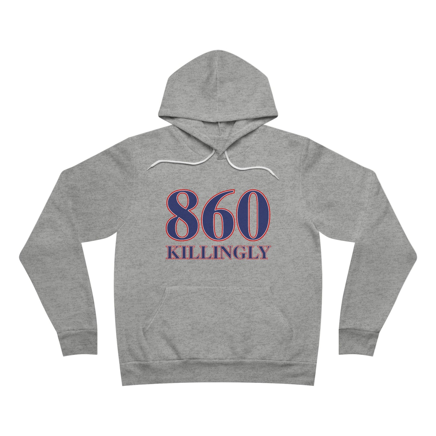 860 Killingly Red White & Blue Unisex Sponge Fleece Pullover Hoodie