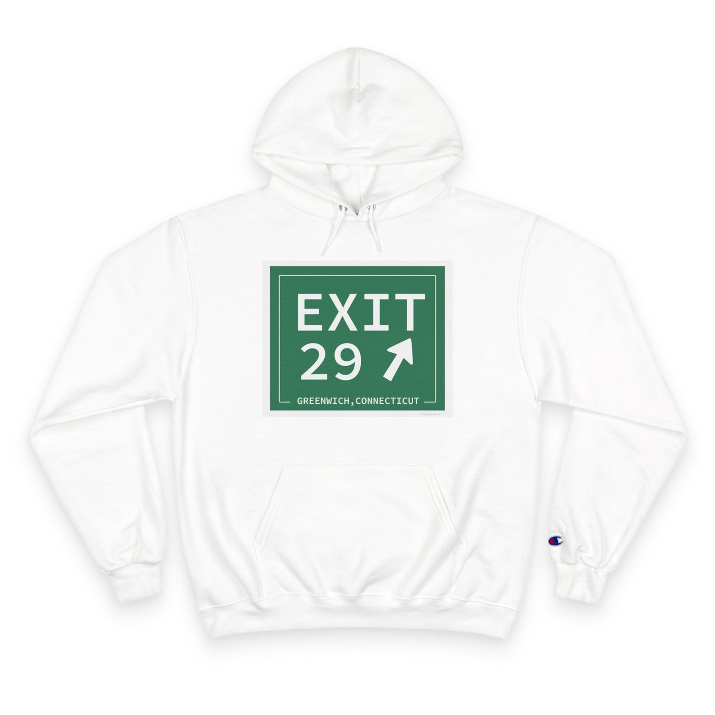 Vintage Exit 29 Merritt Parkway  Sign Hoodie