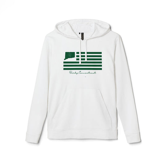 Derby Connecticut St. Patrick’s Day Flag adidas Unisex Fleece Hoodie