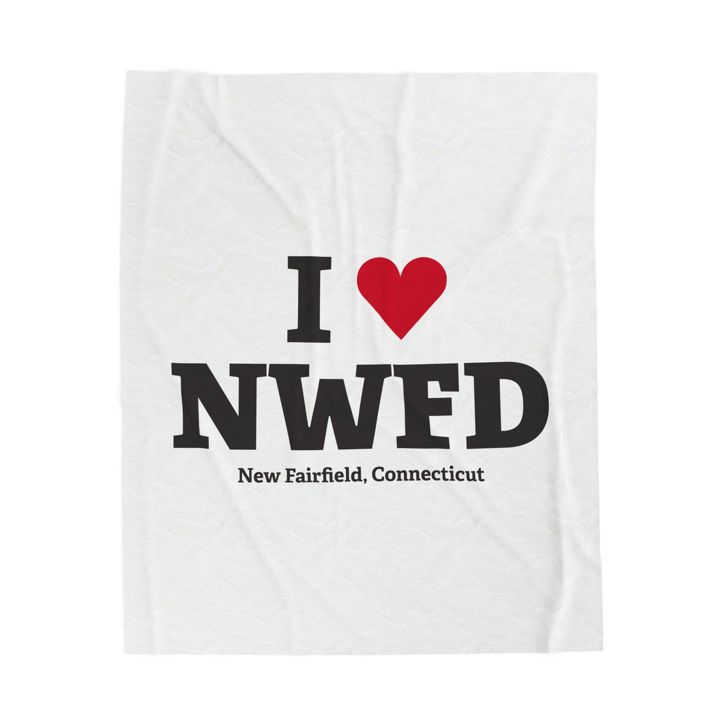I Heart NWFD Velveteen Plush Blanket