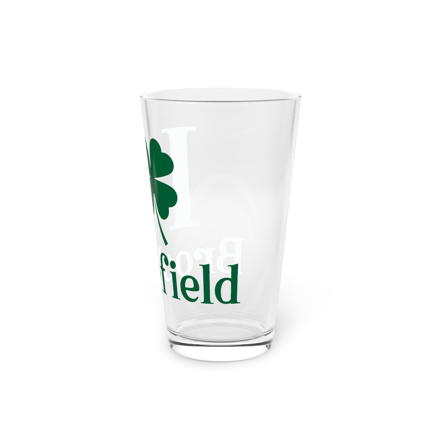 I Clover Brookfield Pint Glass, 16oz