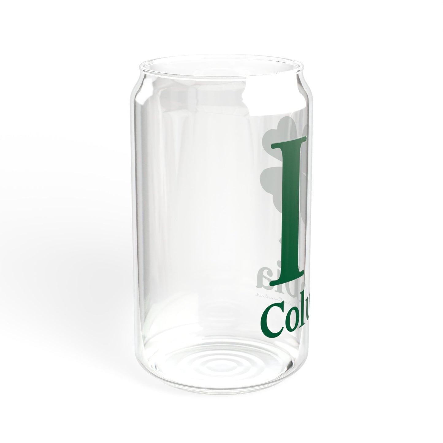 I Clover Columbia Sipper Glass, 16oz