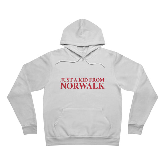Just a kid from Norwalk Unisex Sponge Fleece Pullover Hoodie Sweatshirt