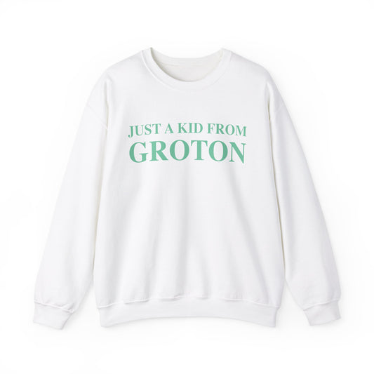 Just a kid from Groton Unisex Heavy Blend™ Crewneck Sweatshirt