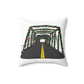 Saugatuck Bridge Lights Spun Polyester Square Pillow